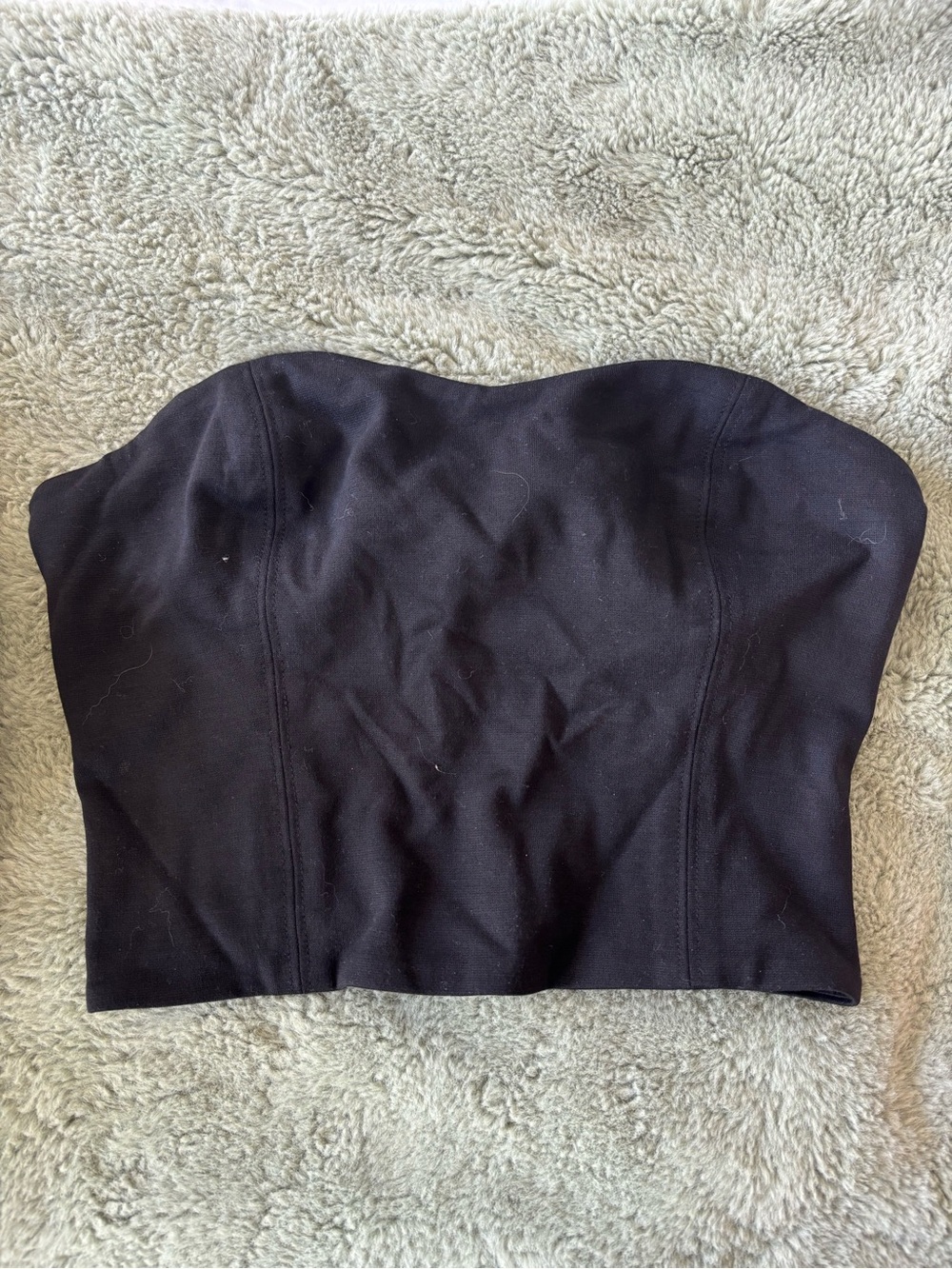 Babaton Strapless Black Bustier Top